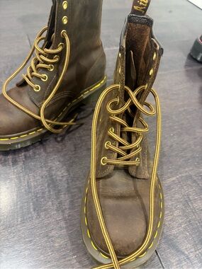 Dr. Martens 1460 Crazy Horse Brown Leather Boots Women’s 6
